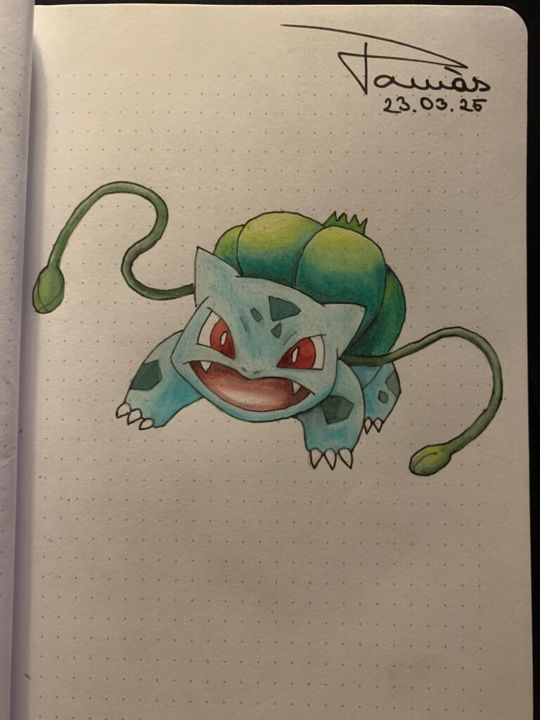 [OC] Bulbasaur “sketch”. I can’t coloring.