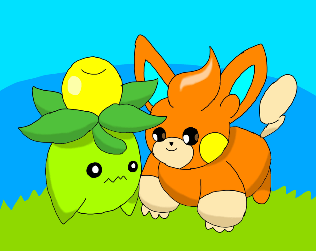 Smoliv & Pawmi + they're Evolution (OC)