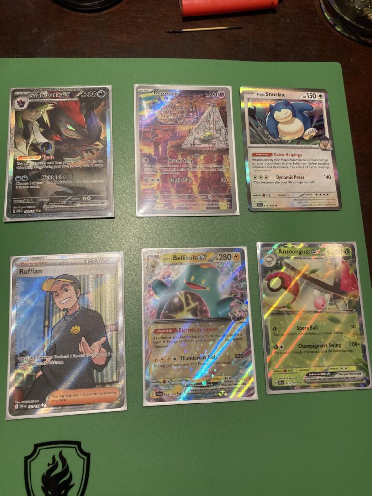 Ripped 8 packs of journey together and 1 pack of base scarlet and violet and this is what I pulled.