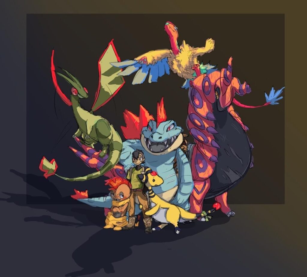 Dream team of rescued pokemon
