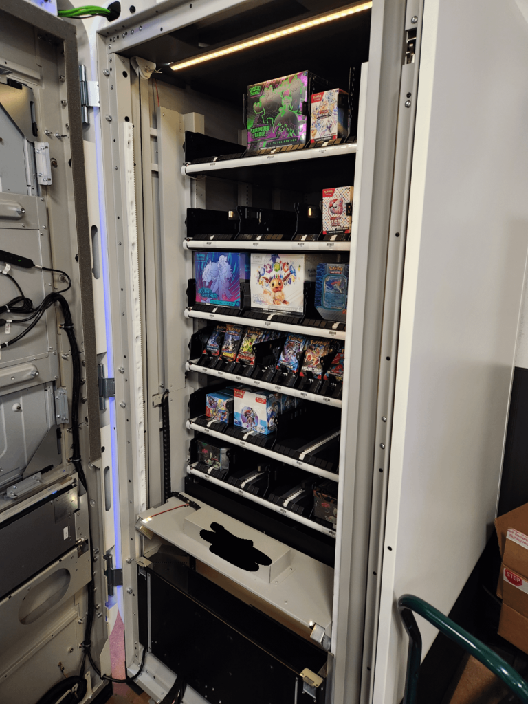 Caught a peek at the inside of the pokemon vending machine