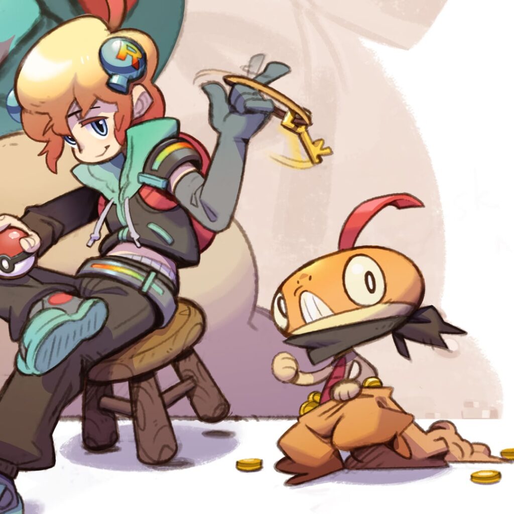 Pokémon team art commission!