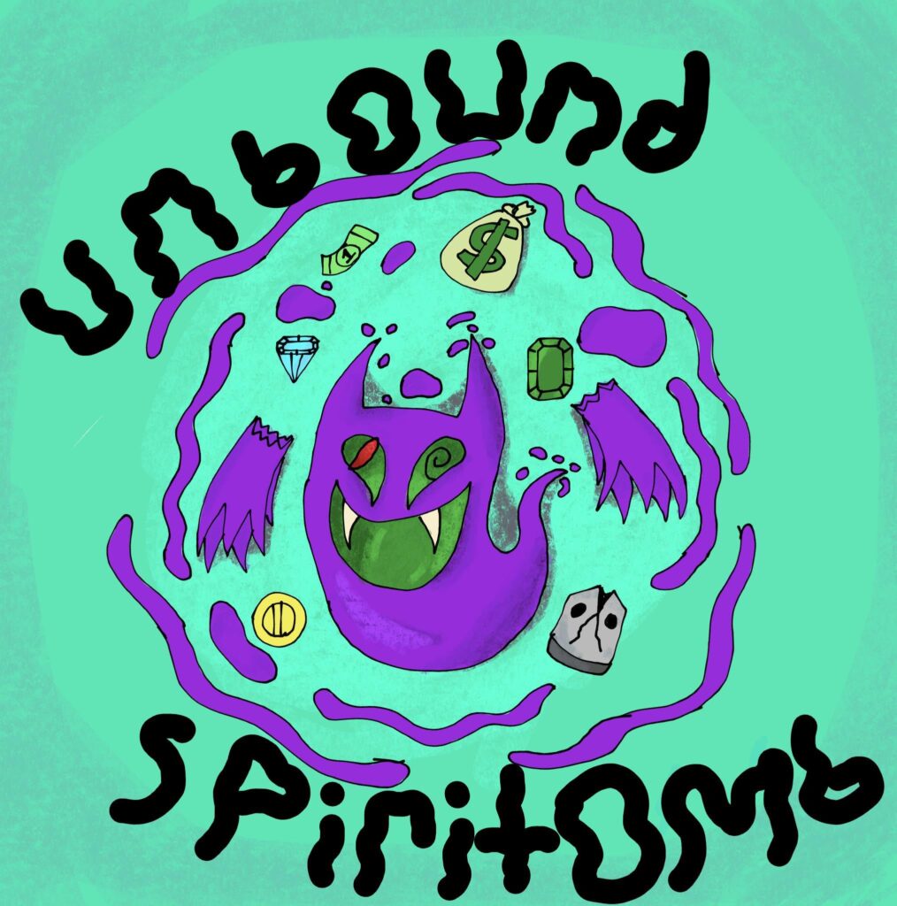 “Unbound Spiritomb”, my 11 year-old, digital, 2025