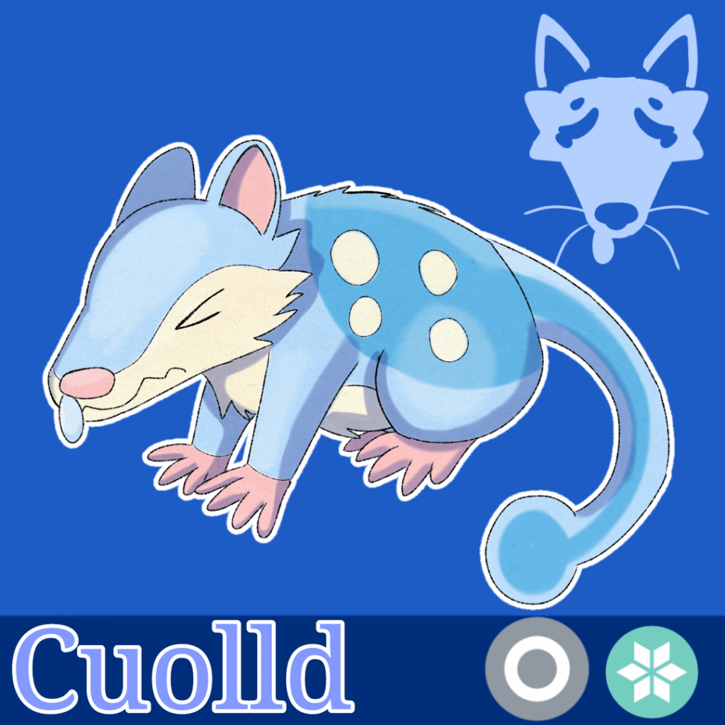 Made a fakemon based off of an incredibly underrated (and my favorite) animal, the quoll!