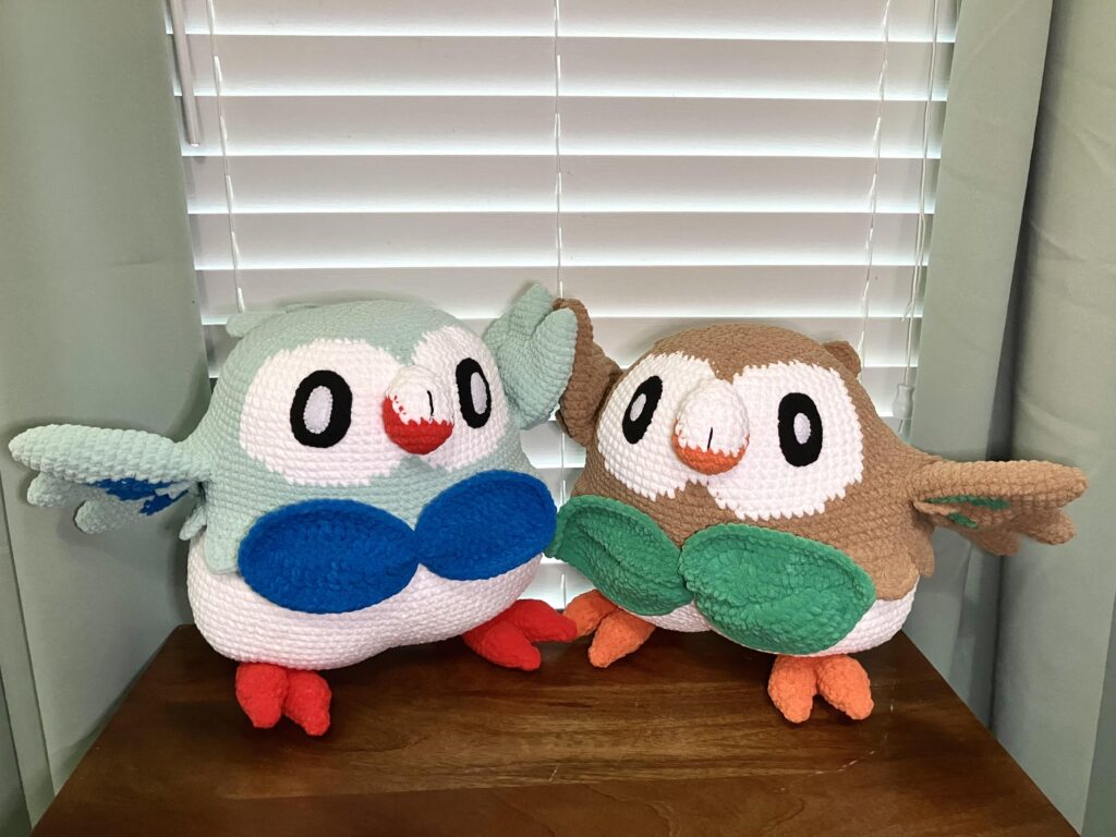 I crocheted some Rowlets :)