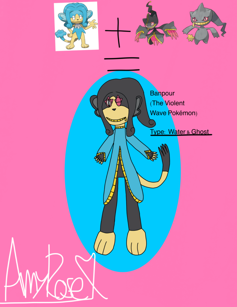 Banpour (Simipour + Banette Fusion) [OC]