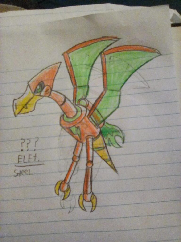 Unnamed Electric/Steel type based on Astrodactyl from ben 10