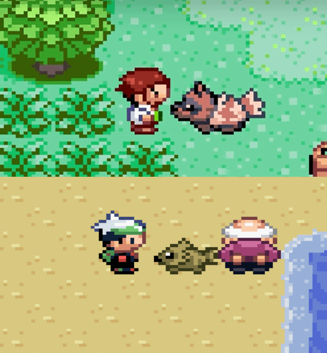 Has anyone notices zigzagoon has 2 versions of overworld sprite in Emerald?