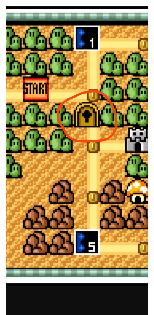 There is a way to unlock that lock? SMA4 (Super Mario 3)