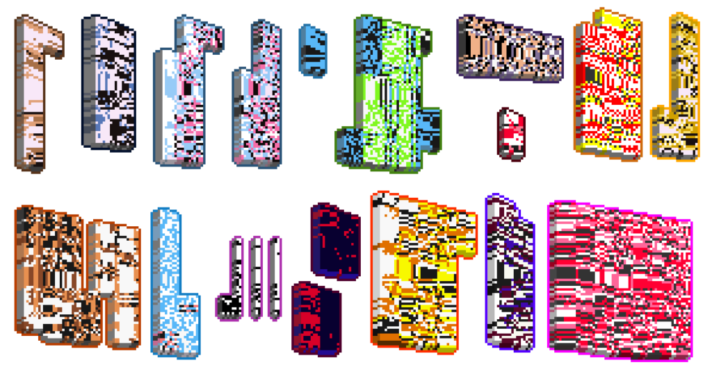 I made 3d sprites for glitch Pokémon!