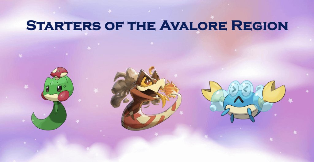 Avalore Fakemon Region - Starters