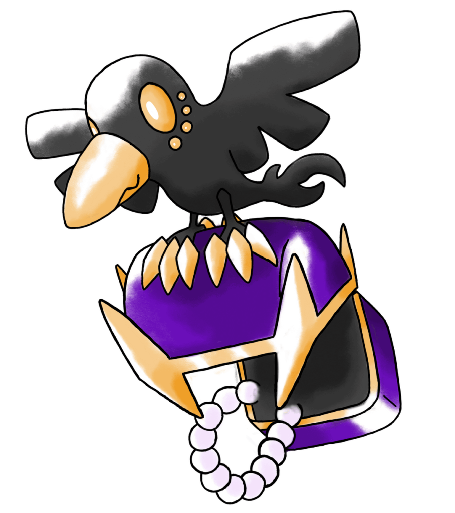 A crow who like to collect shiny things... (with a bit of supplemental art)