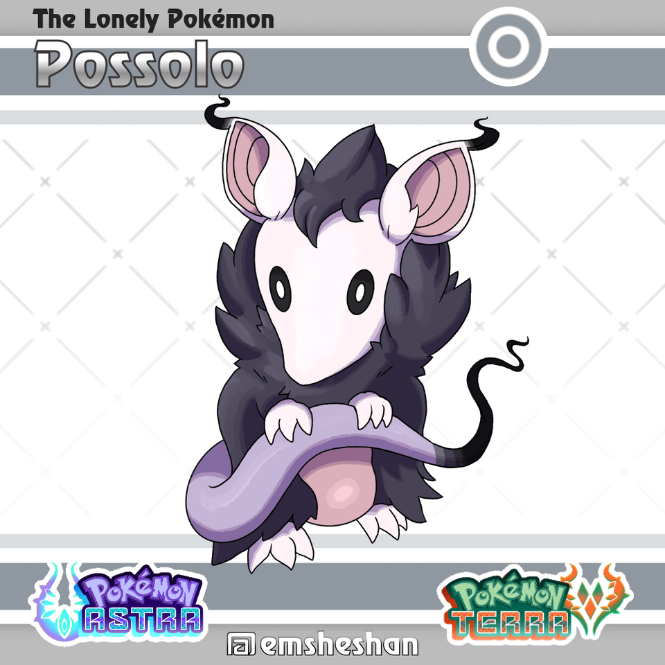 The Lacadia Route 1 rodent! We need a possum pokemon