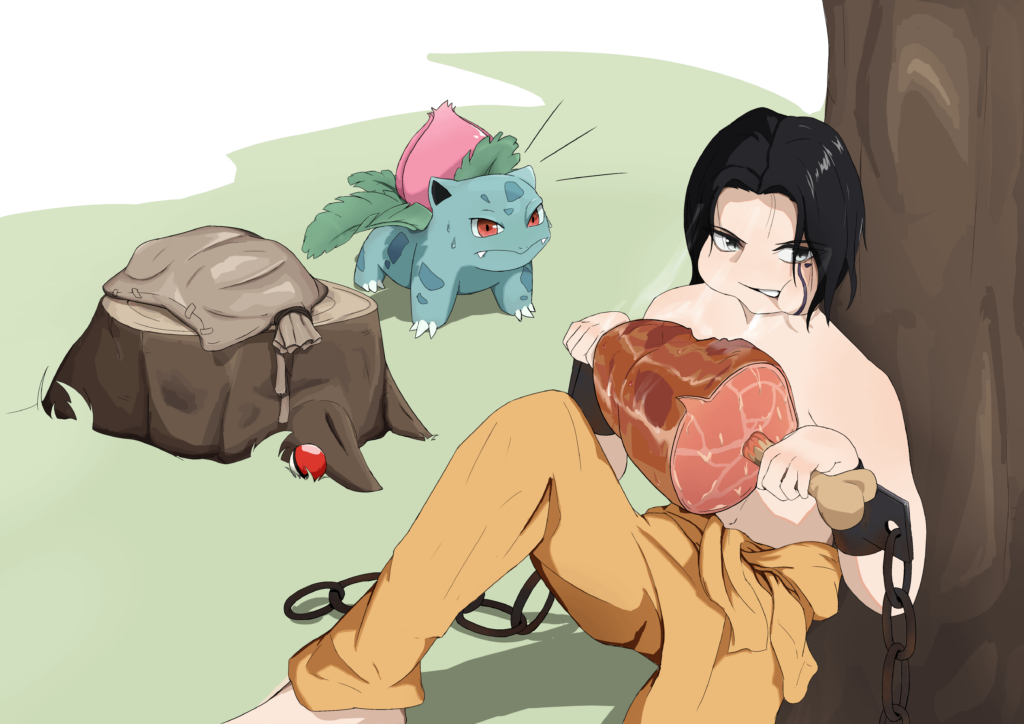 [OC] They said Pokémon and trainers share a bond… but I don’t think he wants to share a meal with me...