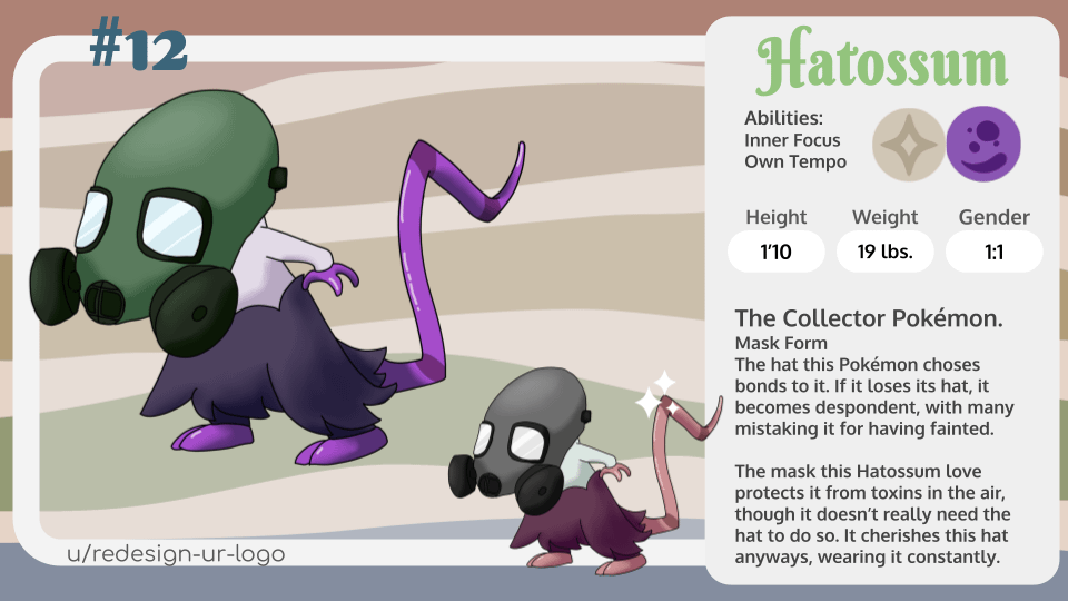 Day 20! of posting Fakemon from my region. 6 more, then we can get to the bug!