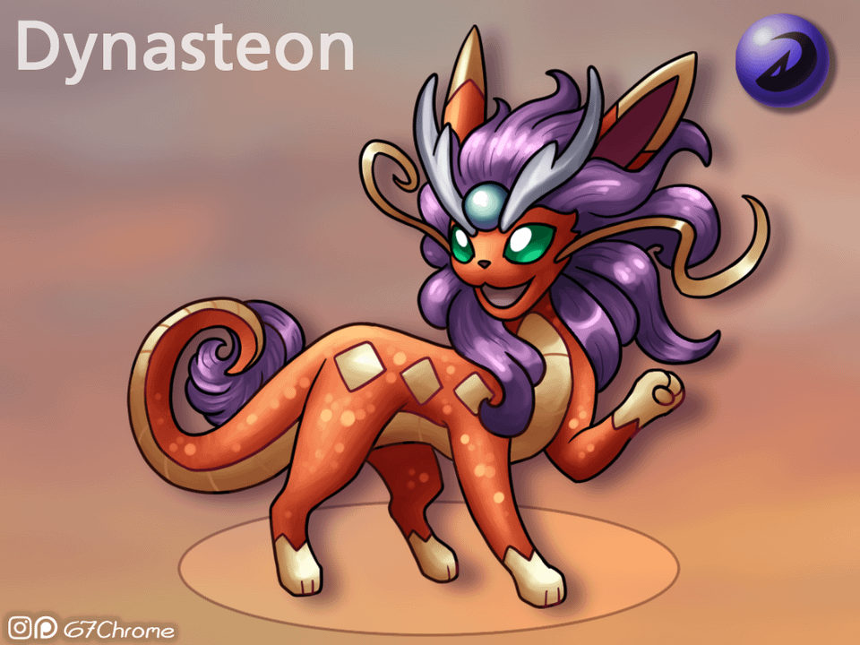 What if Eevee's Dragon evolution was an Eastern-inspired Luck Dragon?