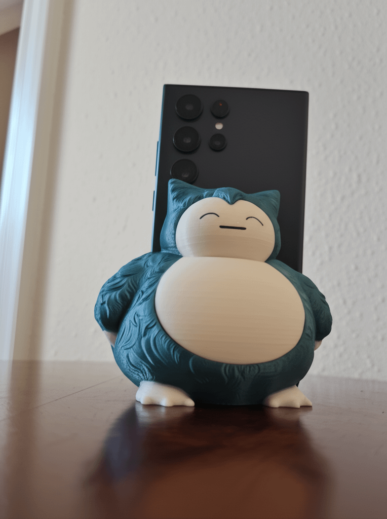 SNORLAX phone holder! (and wireless charger)