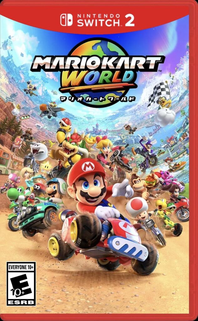 Switch 2 boxes with Wii U style logos