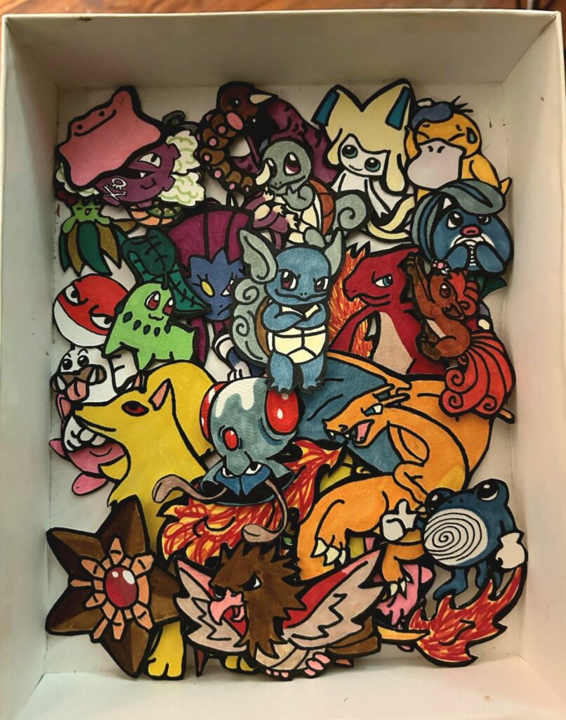 Unearthed my box of paper dolls I drew like 20yrs ago!