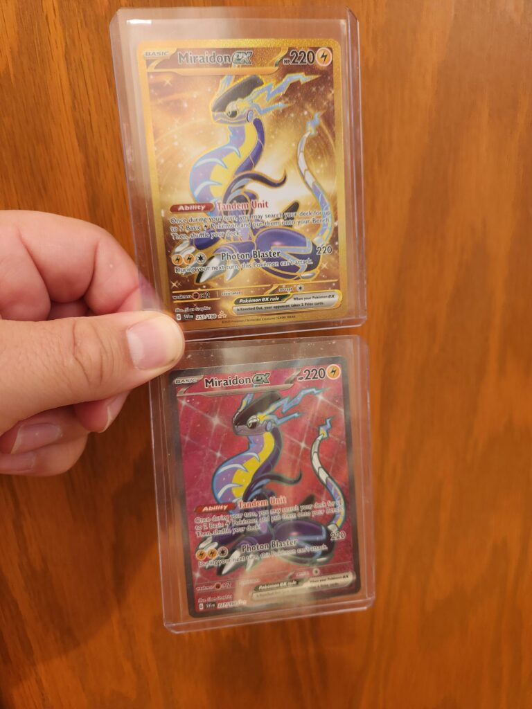 Two Miraidon ex's in the same pack.
