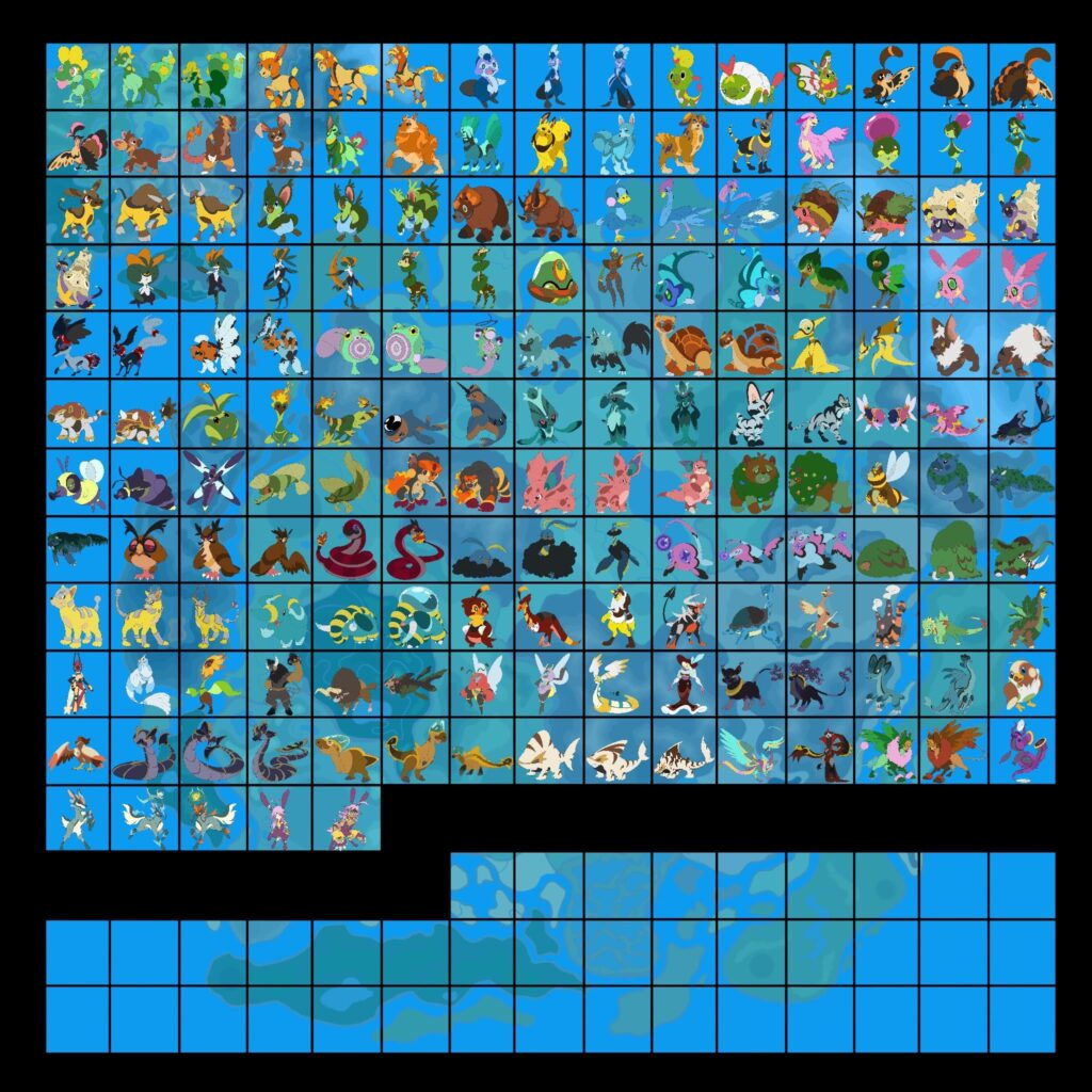 Finished Fakemon Pokédex