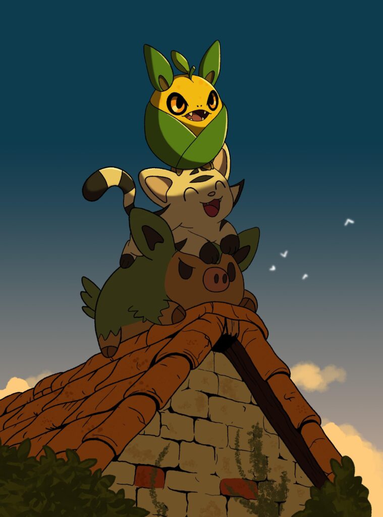 Been using my fakemon as a vehicle to experiment with lighting and scenery among other things. I hope y'all don't get sick of seeing the same few mons, but they're my favorite and easiest to insert into these projects