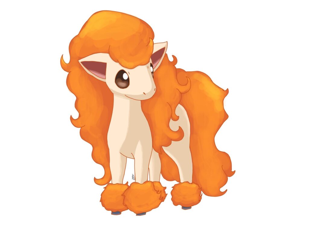 I drew Kantonian Ponyta with the Galarian's proportions.