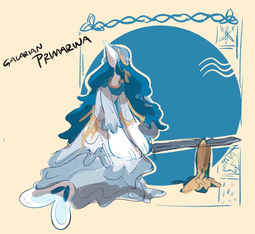 [OC] Galarian Primarina! (Water/Steel)