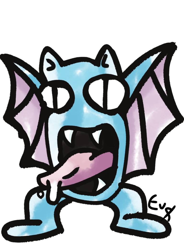 [OC] My drawing of Golbat
