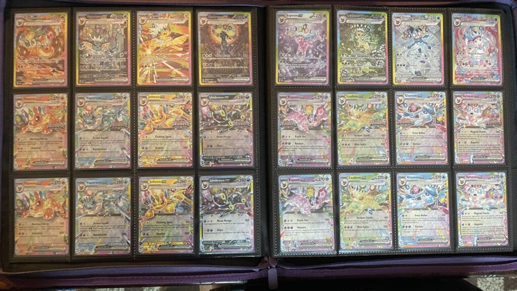 Got the Sylveon SIR today to finish up these two pages of my binder!