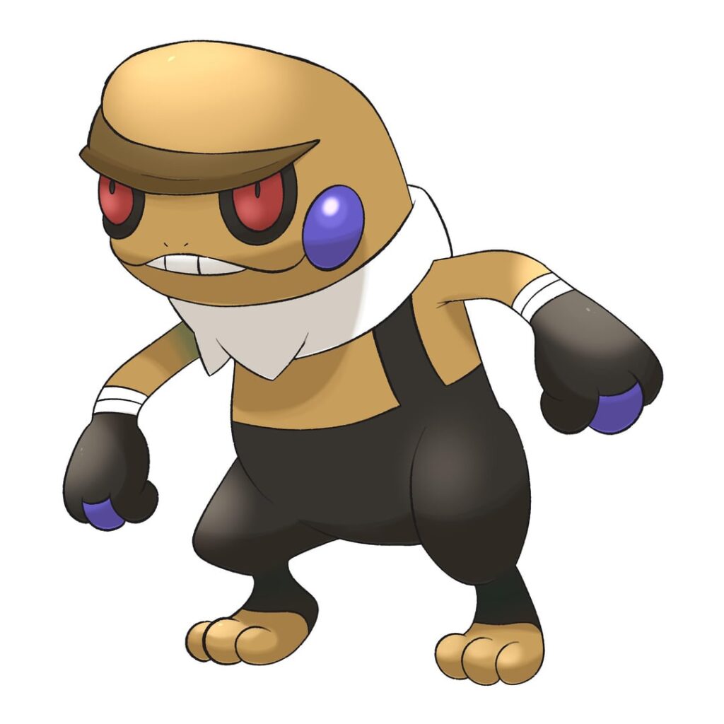 Scrappy paper boy Croagunk(normal/fighting)