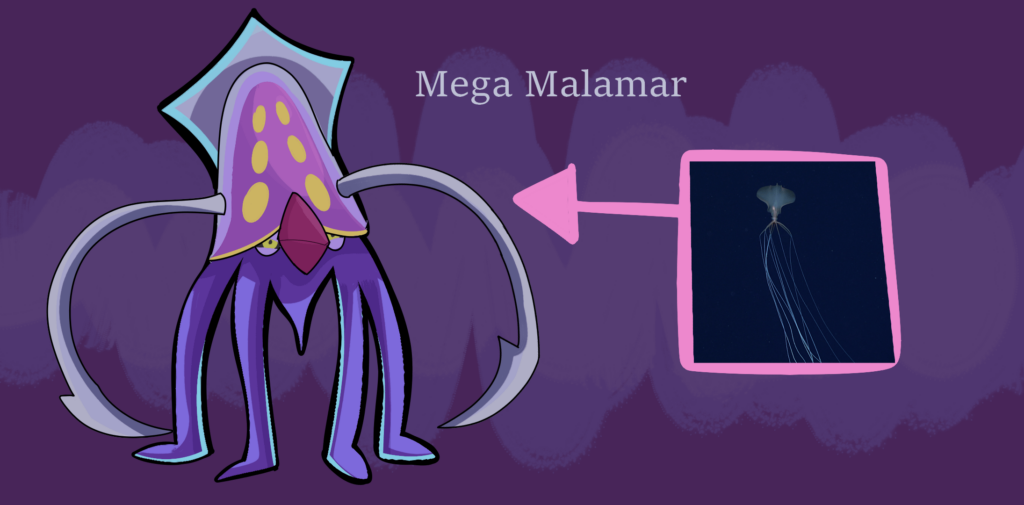 Fakemon MEGA: Mega Malamar concept (Based off Magnapinna)