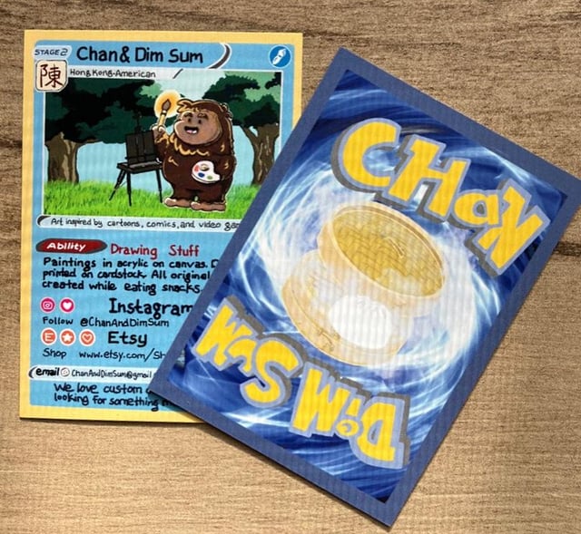 My Pokémon inspired business card (grass-type)