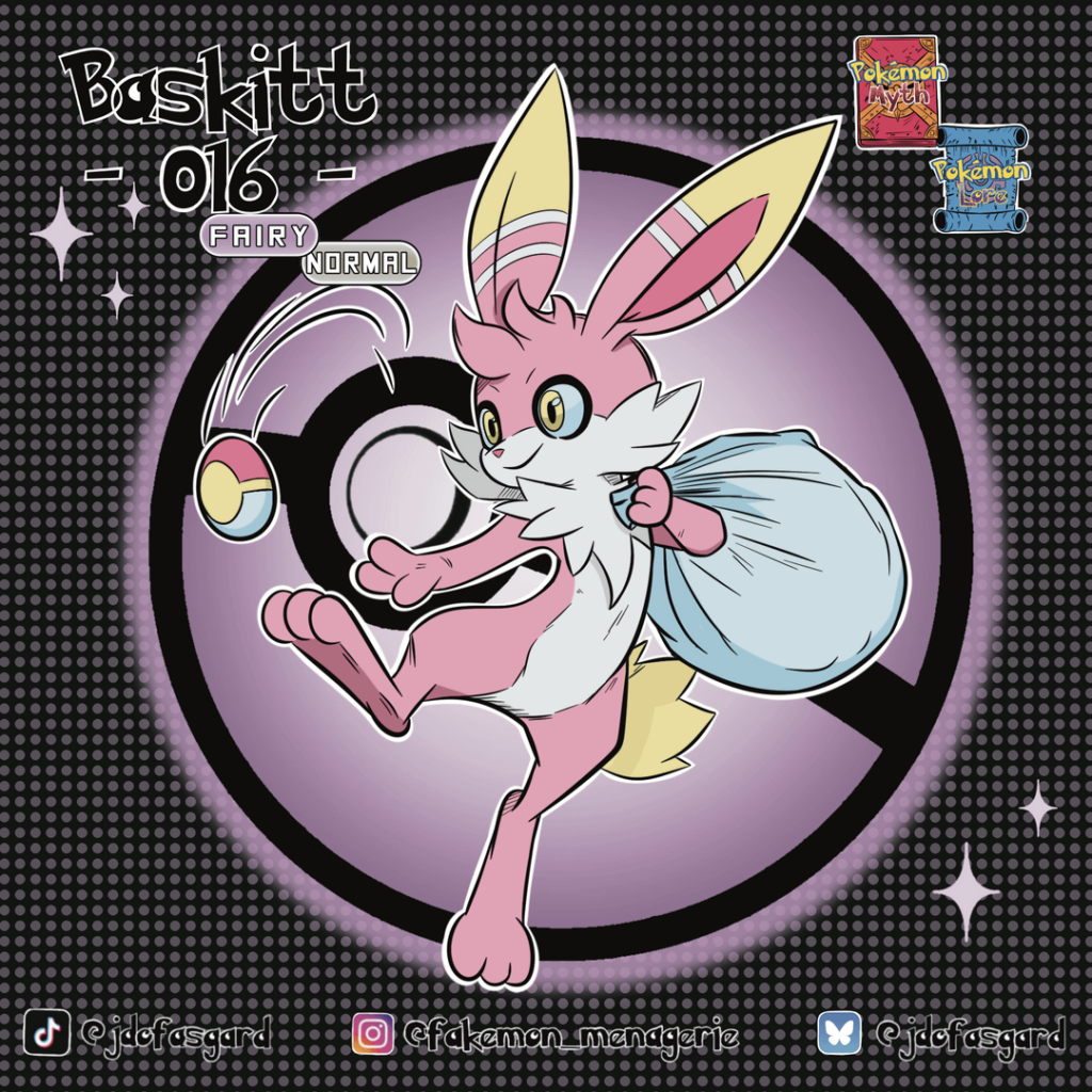 Delibird’s brother from another mother, Fairy type - Baskitt. (Jdofasgard)
