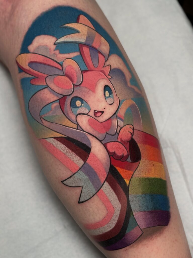 Manifesting a new Eeveelution in ZA with a sylveon tattoo my husband did