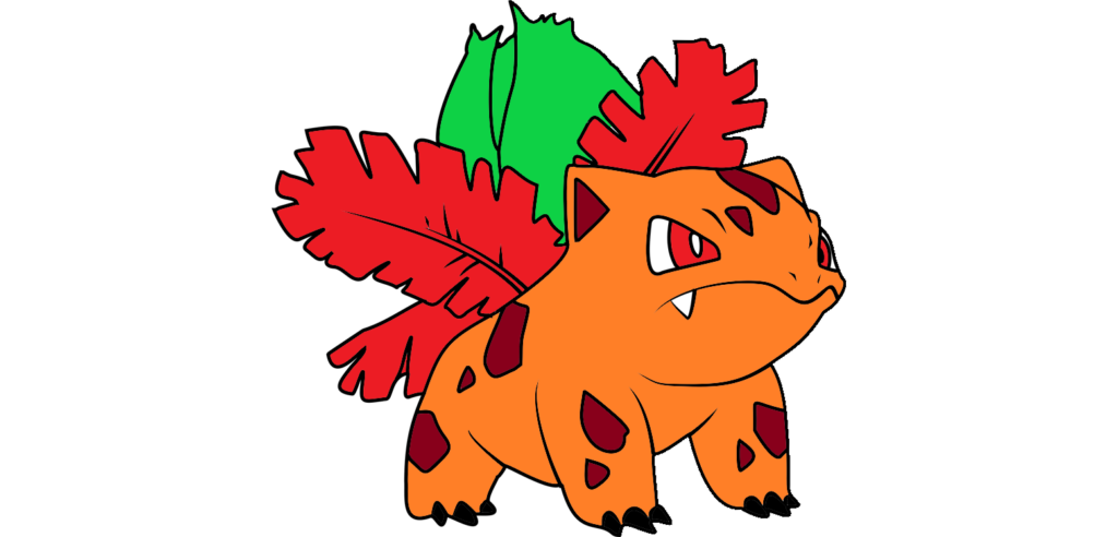 Ivysaur with reversed colors (Sivyaur) (OC)