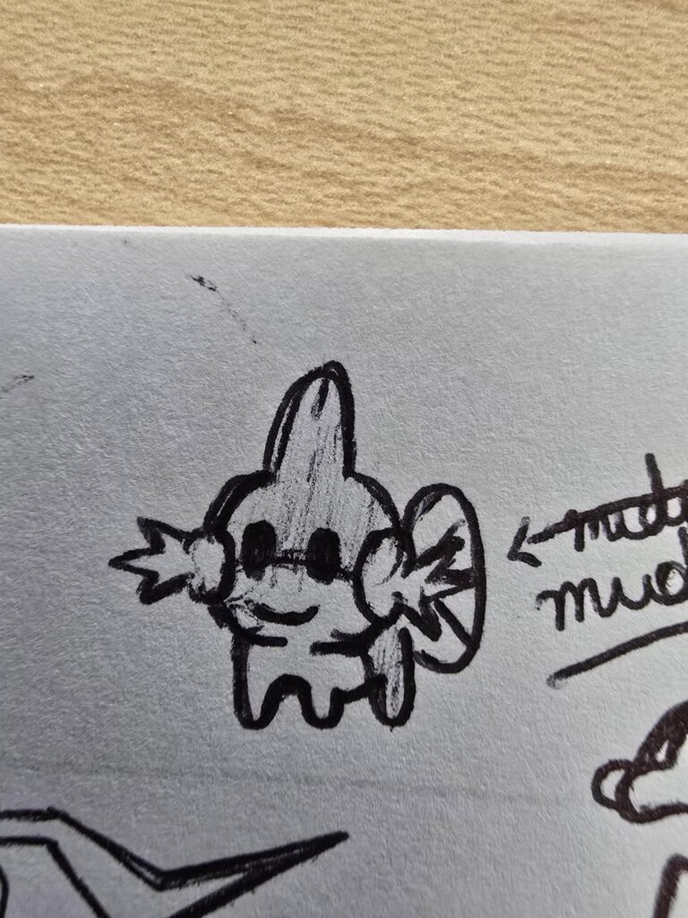 Doodles of random pokemon during CE