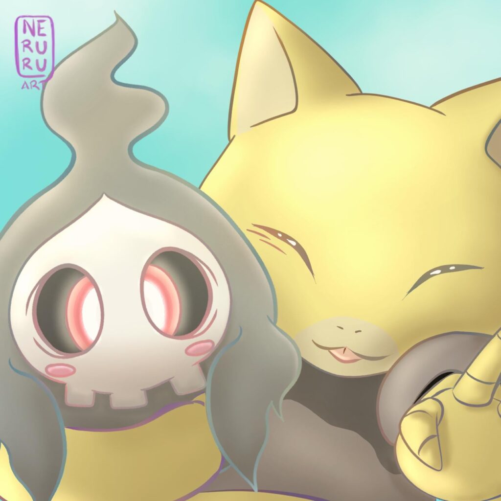 Abra and Duskull <3
