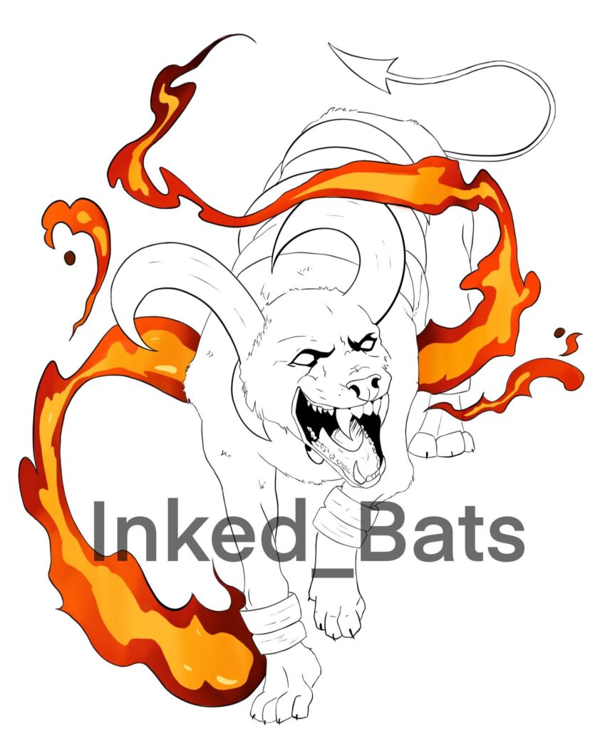 Houndoom tattoo design