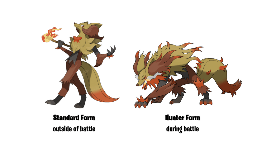 Avalorian Delphox - Base and Hunter Forms: Inspired by DnD Blood Hunter with Jekyll/Hyde vibes (TheDyzll)