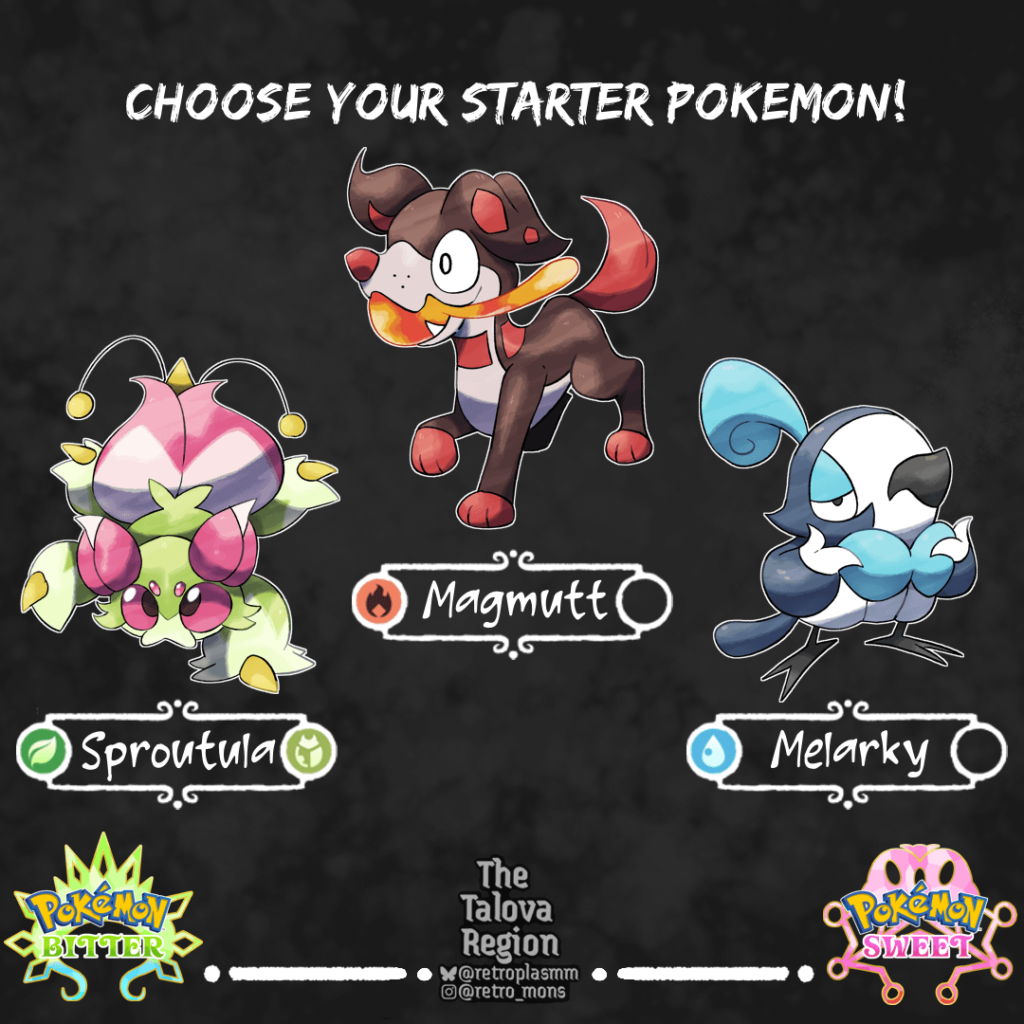 To celebrate Pokemon Day, I'll unveil the starters for my Italy region!
