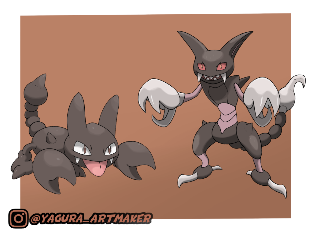 My regional Gligar and his regional evolution.