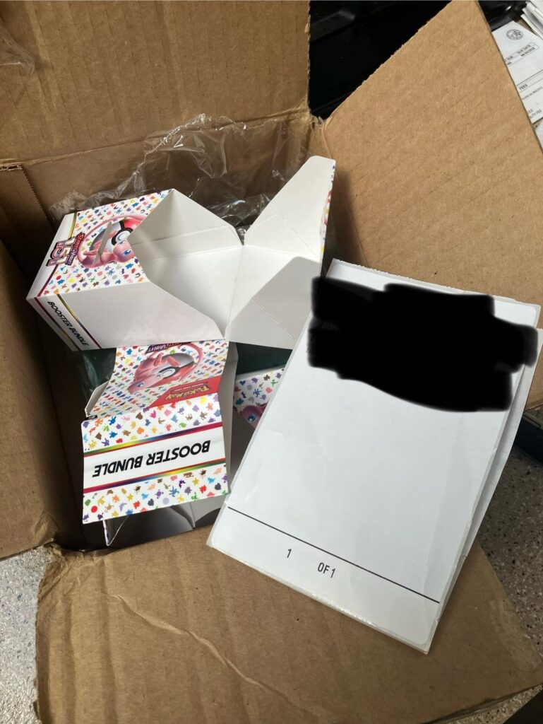 FedEx stole my packs and delivered me empty booster bundles