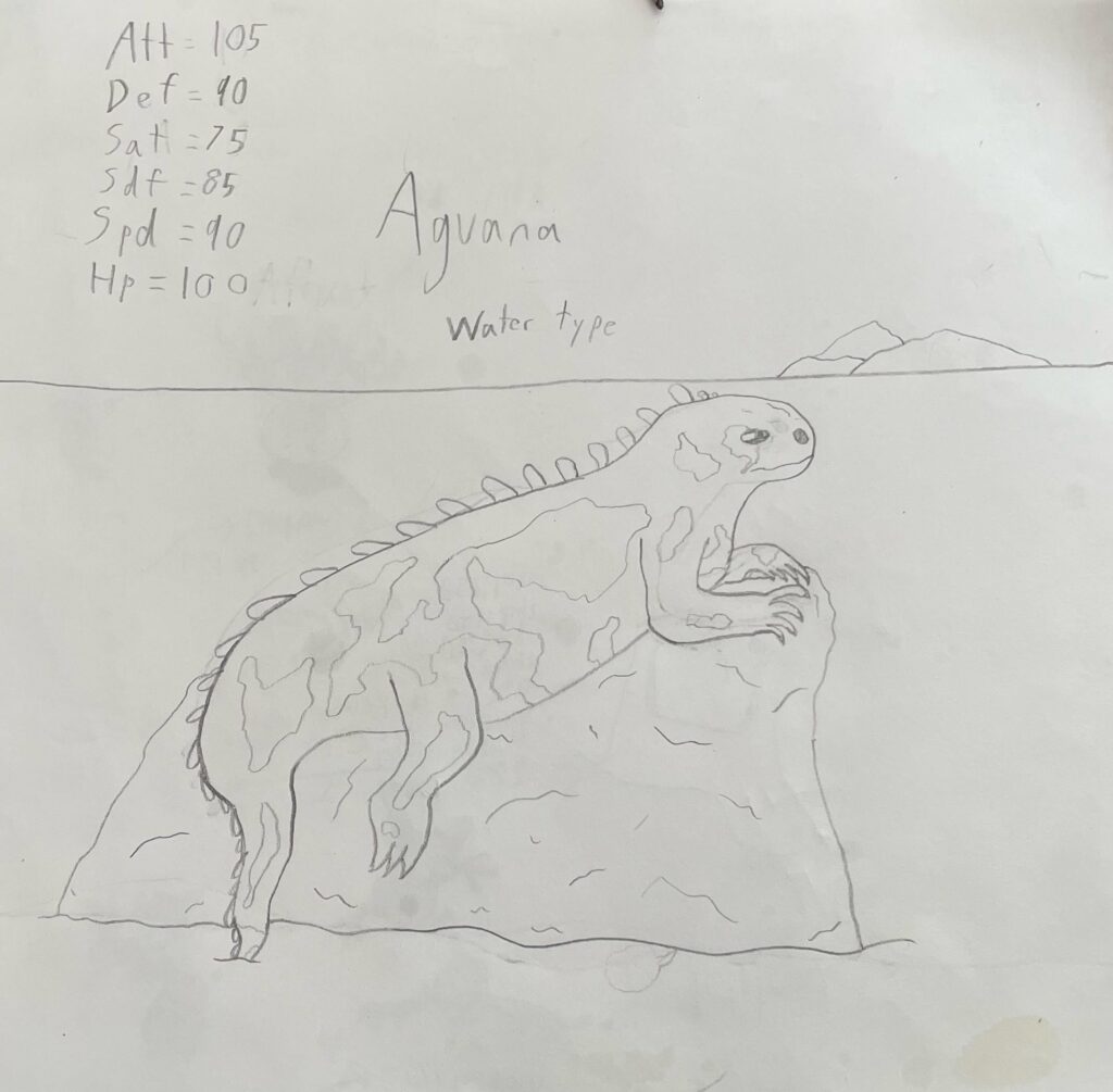 Aguana, the Iguana Pokemon