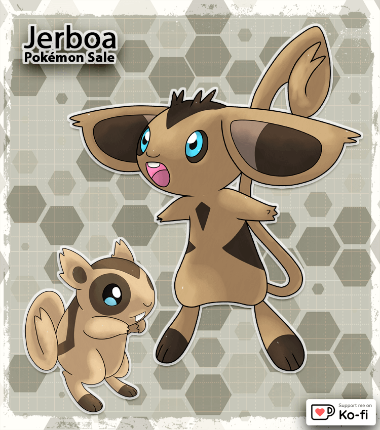 Jerboa Pokémon - Normal Rodent Fakemon