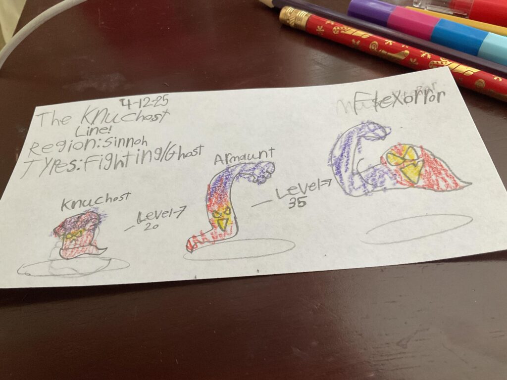 Meet the Knuchost line! They are Fighting/Ghost types! They are the spirits of fighting type Pokémon!