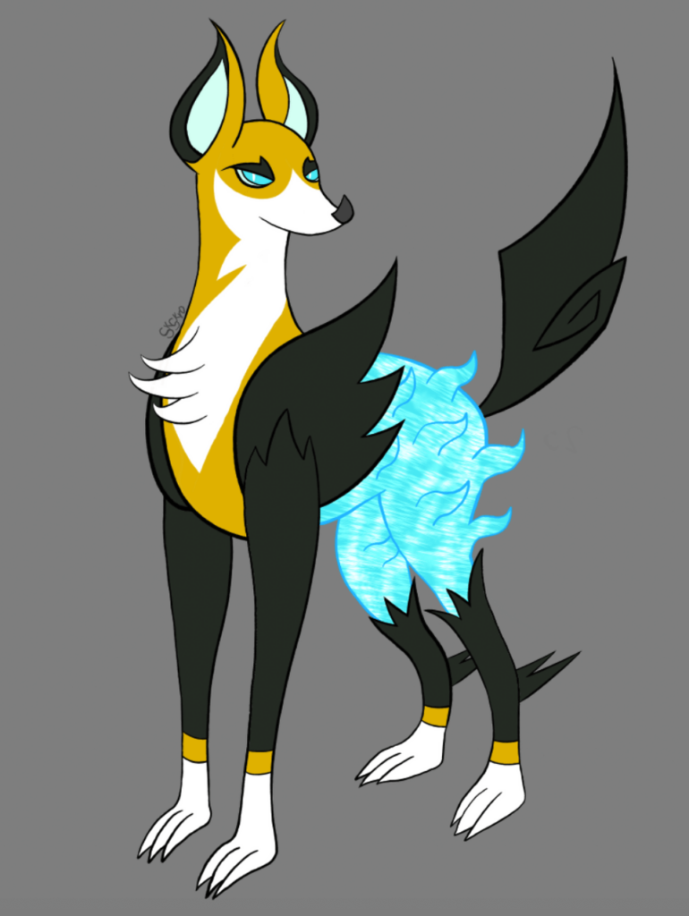 Introducing Doberdrive, an Electric/Fire-type evo of Boltund!