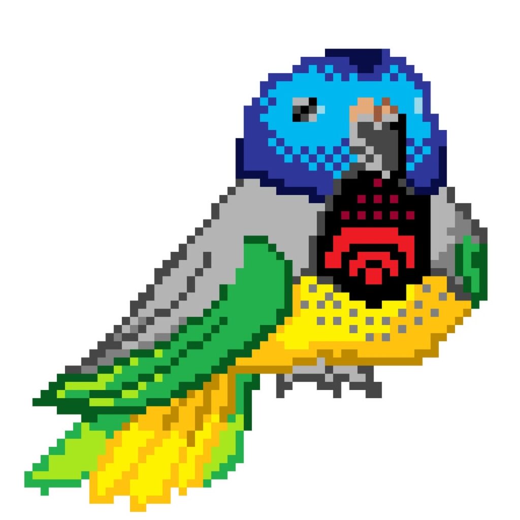 Tried making my bird who makes phone noises into a Fakemon — any name suggestions?