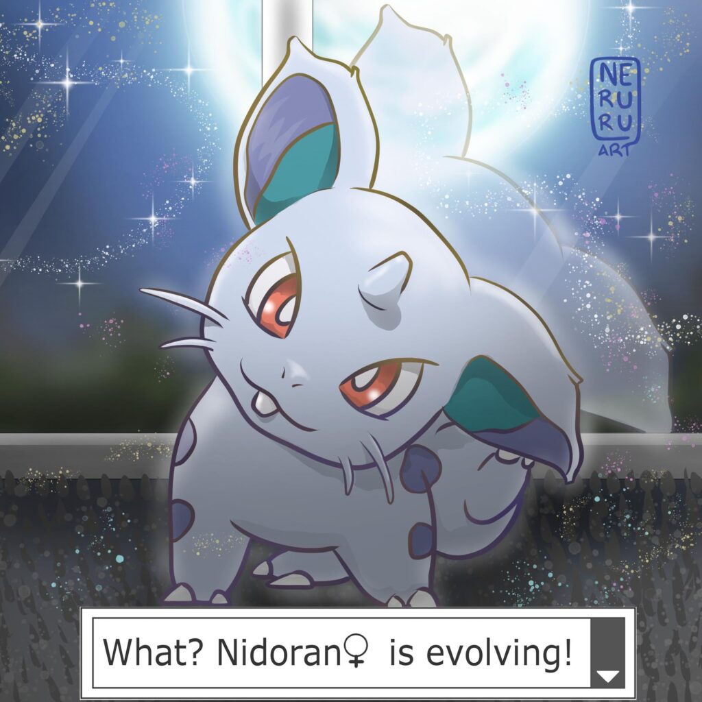 Nidoran is evolving!!