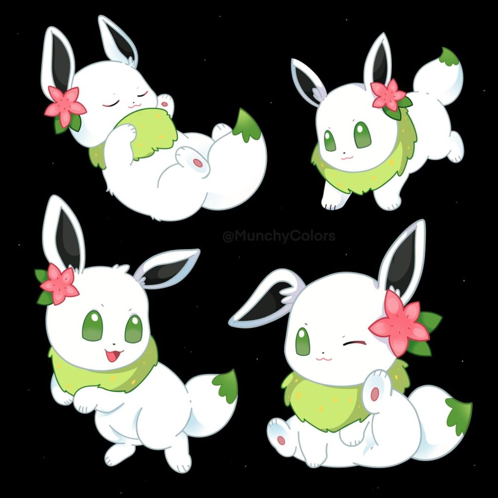Shaymin Eevee 💓💚🌺